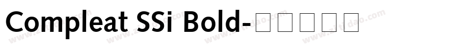 Compleat SSi Bold字体转换